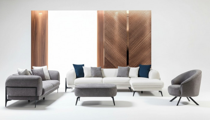 Modern sofa set corner sofa L-shape sofas three-seater armchair fabric furniture