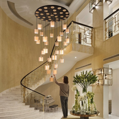 Luxury chandelier living room ceiling lamp gold chandelier