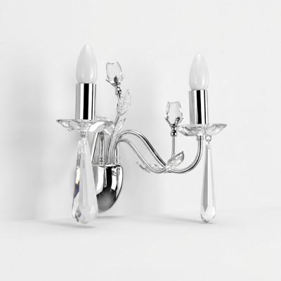 Wall lamp chandelier wall light chandelier wall crystal lamps silver