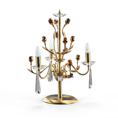 Golden crystal table lamp luxury lighting lamps chandelier