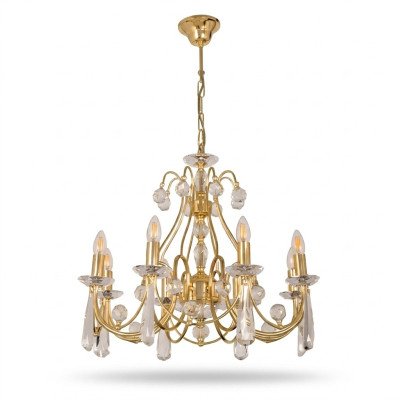 Luxury ceiling lamp chandelier ceiling light gold crystal