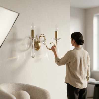 Wall lamp, wall lights, wall light, crystal chandelier, wall lamps, crown lamp