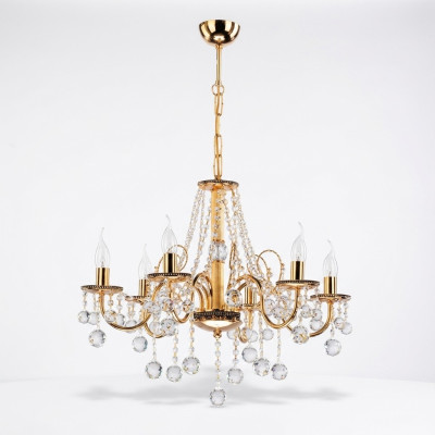 Golden crown chandelier crystal chandelier light pendant ceiling lamp