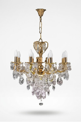 Chandelier Ceiling Lamp Ceiling Light Gold Luxury Art Crystal