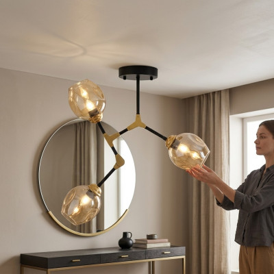 Chandelier Ceiling Lamp Ceiling Chandelier Lamps Gold Modern Glass