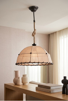Ceiling lamp ceiling light chandelier chandelier lamp beige modern rope