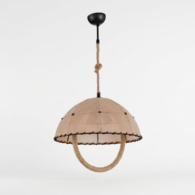 Ceiling lamp, chandelier, candelabra, chandelier lamp, beige modern rope.