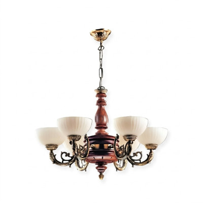 Ceiling chandelier ceiling lamp lights brown classic
