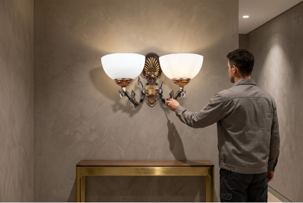 Wall lamp wall lights chandelier wall lamps brown classic
