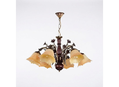 Ceiling lamp flowers ceiling chandelier chandelier glass lamp beige