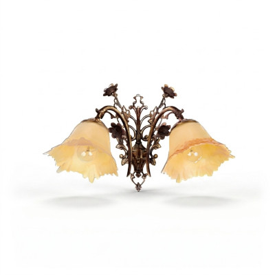 Wall lamp wall lights wall sconce chandelier wall lamp flower glass brown