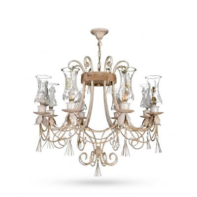 Luxury ceiling chandelier chandelier ceiling lamp glass beige