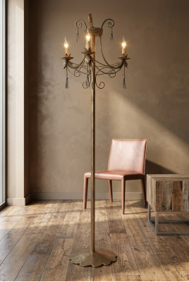 Floor lamp standard luxury lighting lamps lamp gold art 170 cm