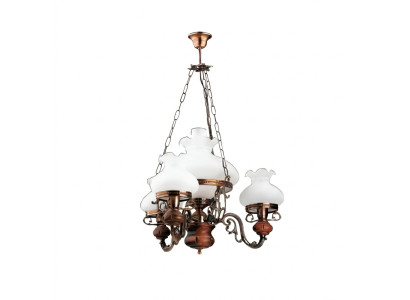 Ceiling chandelier luster chandelier ceiling lamp glass brown baroque