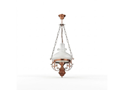 Lamp ceiling light chandelier ceiling lamp glass brown baroque