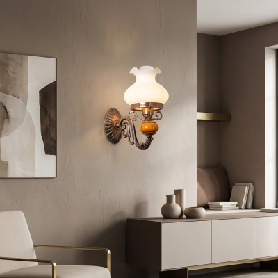 Lamp wall lamp wall lights wall light chandelier wall brown baroque glass