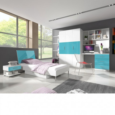 Corner cabinet bookshelf cabinet shelf wood for children's room youth room furniture