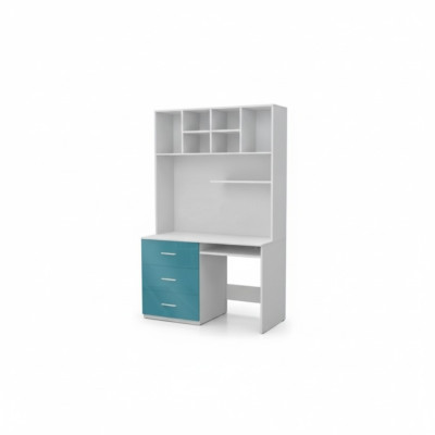 Desk turquoise table office children's room teen room tables new high gloss