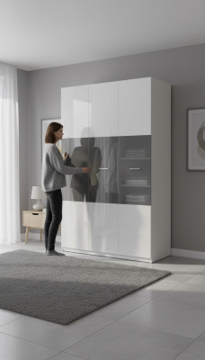 Gray cabinet closets wardrobe high-gloss wardrobes children's room