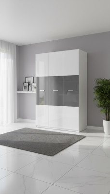 Gray cabinet closets wardrobe high-gloss wardrobes children's room