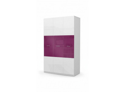 Purple closet cabinets wardrobe wood high-gloss wardrobes children's room