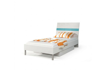 Beds children's bed children's room bed children's bed furniture wood turquoise high gloss new