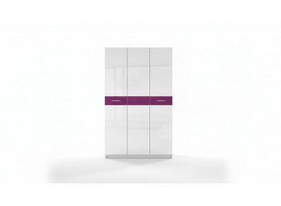 Wardrobe Wardrobes Wardrobe High Gloss Wardrobes Children's Room Purple New