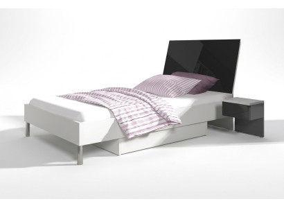 Children's room bed single bed youth room black wood bedroom beds new