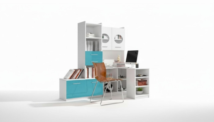 Wardrobe for youth room shelf bookshelf furniture turquoise shelf bookshelf 1-piece