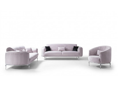 Sofagarnitur 331 Sitzer Couch Polster Lehn Sofa Garnitur Textil Stoff Sofas Neu
