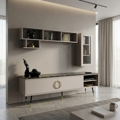 Italian style TV cabinet sideboard lowboard cabinet luxury furniture chest of drawers 205cm