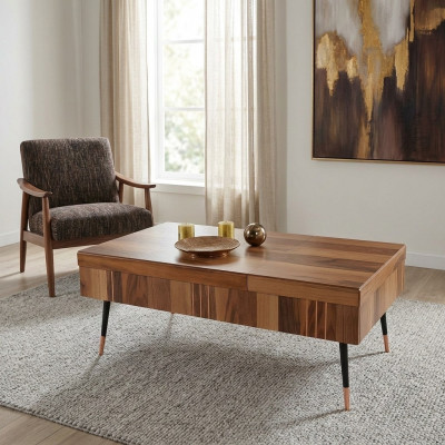 Luxury coffee table brown coffee tables living room wood table side table