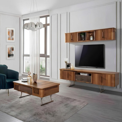 Living room furniture living room wall shelf TV cabinet wall cabinets shelf wood furniture
