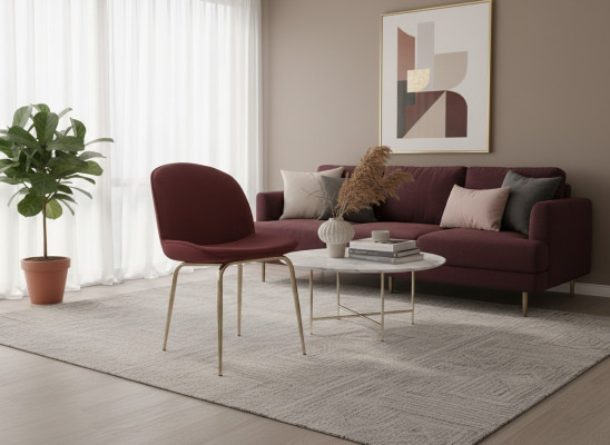 Dining room armchair red gold metal dining room furniture chairs living room chair new