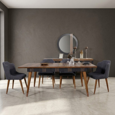 Table dining table wood tables style furniture Italian luxury 160 x 90 wooden tables