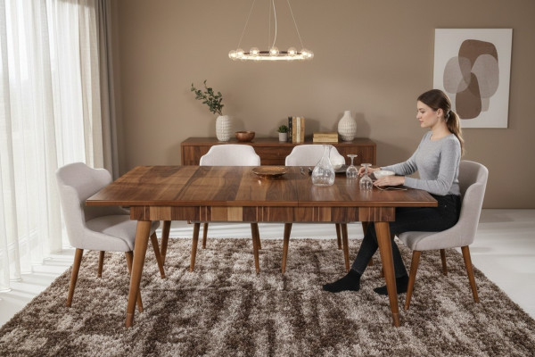 Dining room set dining group wood table tables 5-piece complete set dining table 4x chairs