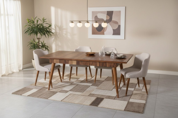 Dining room set dining group wood table tables 5-piece complete set dining table 4x chairs