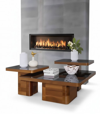 Living room wooden table set coffee table furniture wood glass set coffee tables