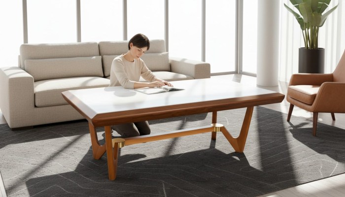 Living room wood tables side luxury style table new coffee table side table