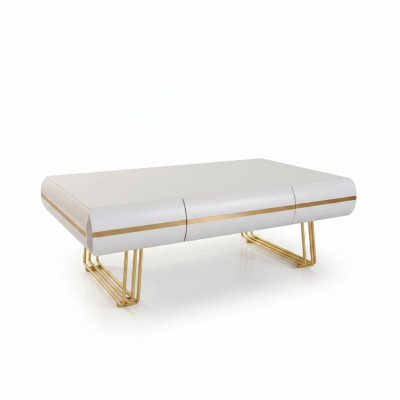 Coffee table table side table living room side table modern tables white gold