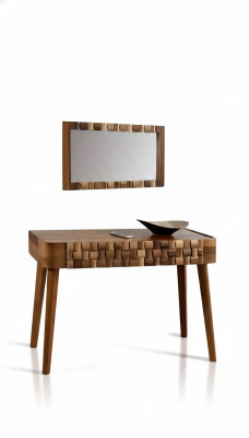 Console table, chests of drawers, furniture style, console dressing table, Italian style, brown.