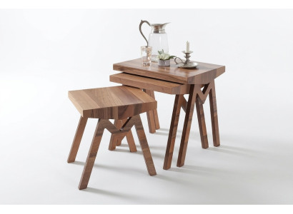 Plant stands side tables wooden tables table set side table coffee table 3-piece.