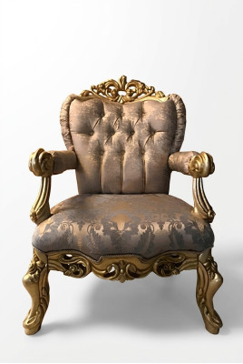 Armchair Luxury Upholstery Designer Fabric 1-Seater Upholstered Seat Single Furniture New