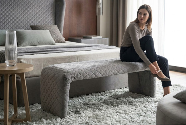 Designer stool, footstool, side stool, ottoman, chaise lounge, bench, textile