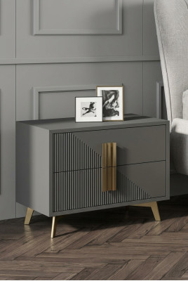 Bedside table, side table, table, wood, tables, furniture, bedside tables, gray, bedroom