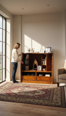 Living room furniture brown TV cabinet luxury brown dresser cabinets shelves wood-
