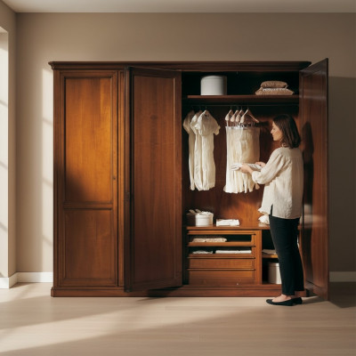 Farmers Wardrobe Italian Furniture Solid Wood Cabinets Bedroom Country House