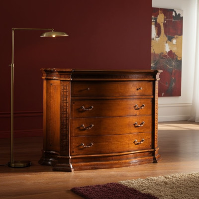 Country house dresser cabinet wood cabinets furniture consoles Italian furniture brown