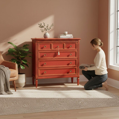 Italian furniture sideboard country house dresser cabinets solid wood furniture
