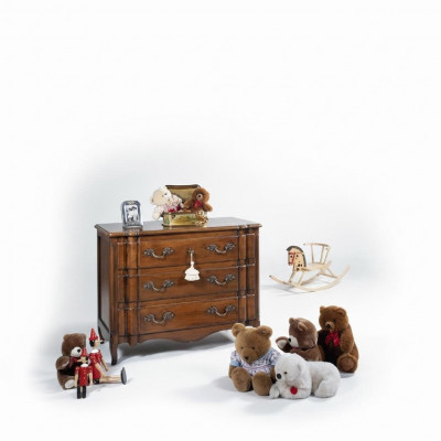 Design Sideboard 130cm Sideboard Cabinet Designer Loft Dresser Brown Wood Furniture